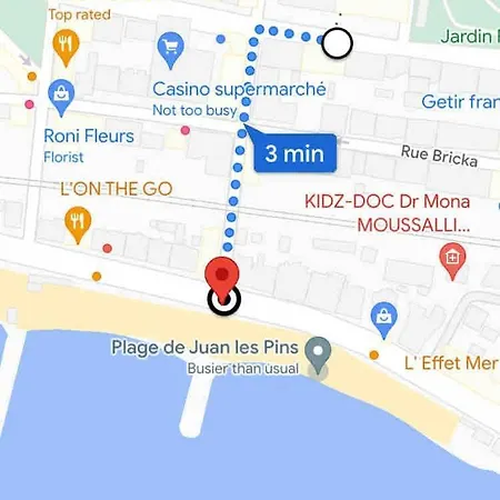 Апартаменты 2room With Ac, 3 Min To The Beach, Small Garage Антиб